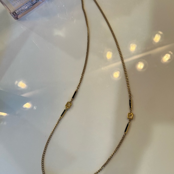 Givenchy Chic Gold-Tone Double Chain Necklace - Picture 4 of 5